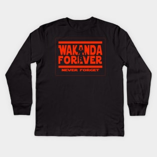 Wakanda Forever Kids Long Sleeve T-Shirt